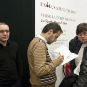 Gli autori del fumetto Exodus <br /><br />  &copy; Enrico Amici