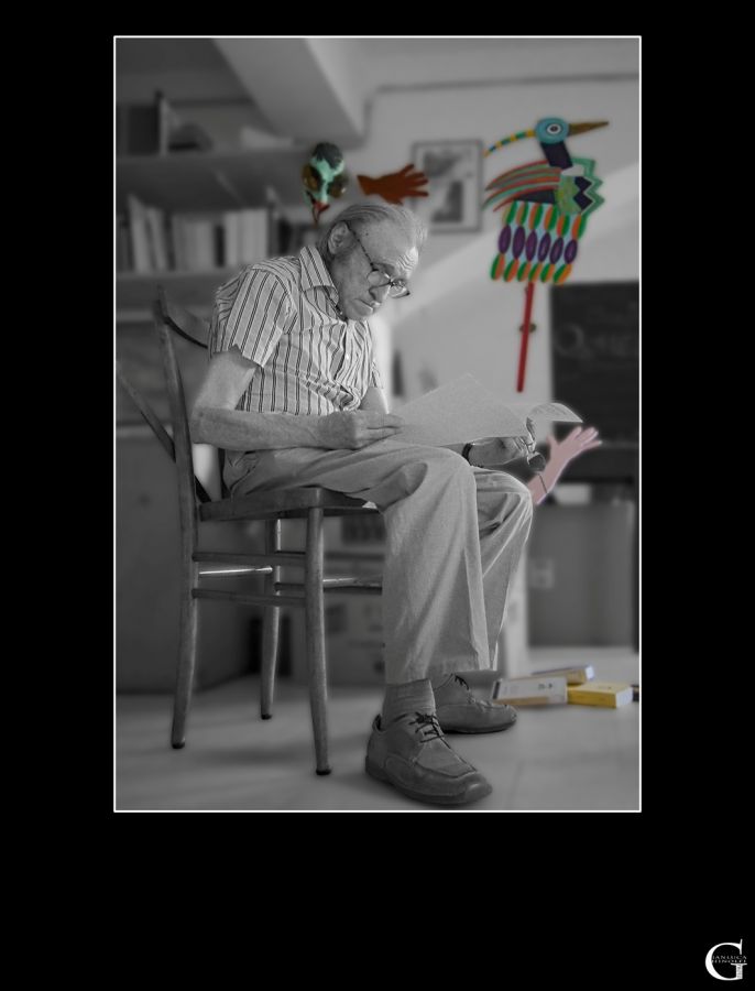 Guido Ceronetti  <br /><br />  &copy; Gianluca Ghinolfi