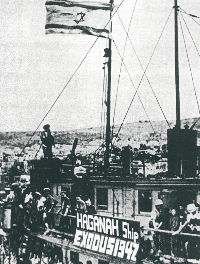 Immagini della nave Exodus e i suoi passeggeri <br /><br />  &copy; Archivi Multimediali Sergio Fregoso
