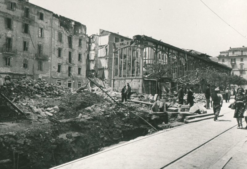 La Spezia 1945 Immagini del centro storico bombardato <br /><br />  &copy; Archivi Multimediali Sergio Fregoso