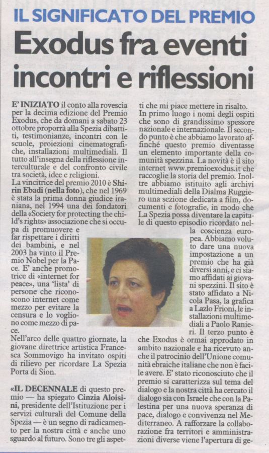 pagina della nazione