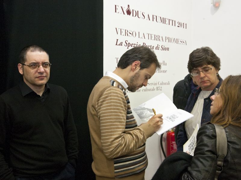 Gli autori del fumetto Exodus <br /><br />  &copy; Enrico Amici